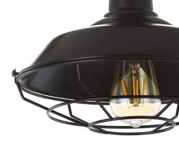 Gabe 10.2" Metal LED Semi Flush Mount - JONATHAN Y